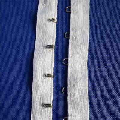 China Wholesale custom underwear factory size cotton hook eye tape for clothing TCAK15 for sale