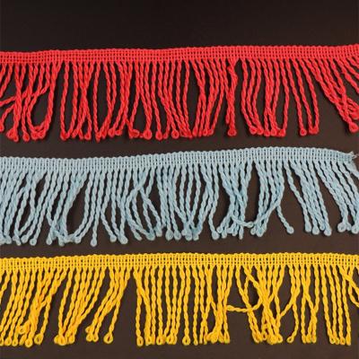 China Guangzhou factory supply fashion sustainable tassel fringe lace cotton crochet lace trim for home textile MXHB323 for sale