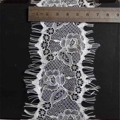 China Viable wholesale lace fashion design eyelash lace white baju kurung eyelash lace JMHB73199 for sale