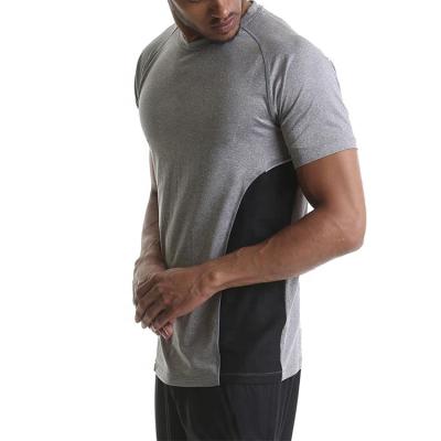 China Hot Selling QUICK DRY Men's Plain White Gym Fitness Light Muscle Cotton Elastane Slim T-shirt Sportswear for sale