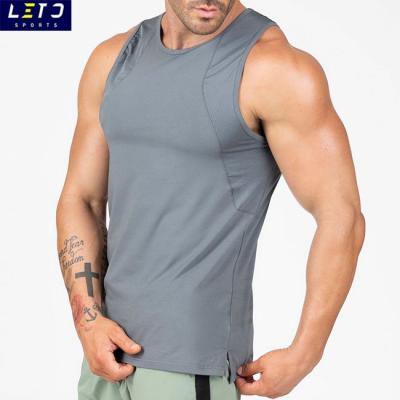 China Breathable Mesh Muscle Tank Tops Men Workout Clothing Breathable Gym Singlet for sale