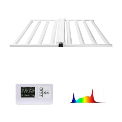 China Foldable 4 Bar Professional Manufacturer 1000W Grow Lights 8Bar Dimmable UV Led Plant Grow Light for sale