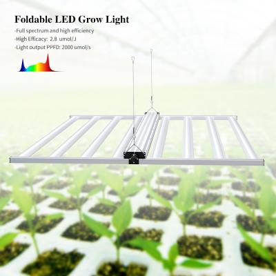 China 8 Foldable Bars Indoor Plants Grow Bar Lm301b Lm301h UV Full UV Spectrum Lights 720W Led Growing Light for sale