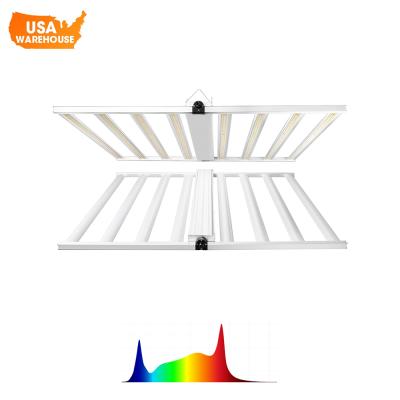 China Collapsible 8 Bars US Warehouse Hydroponics Grow Bar 720w Lm301b UV Led Full Spectrum Sulight Indoor Plants Growing Light Bar Lm301h IR Light for sale