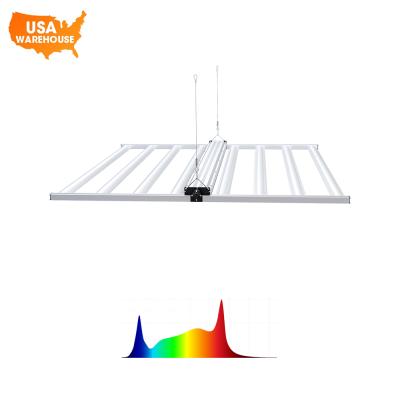 China 8 Foldable Bars US Stock Hydroponic Growing Bar 720W Full Spectrum Plant Growth Lights UV Hydroponic Led Grow Light for sale