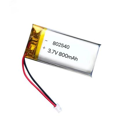 중국 네일 살롱을 위한 재충전용 Li 이온 건전지 3.7V 800mAh Lipo 802540 판매용