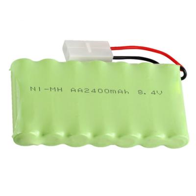 中国 電気おもちゃ8.4V Nimh電池のパック2400mAh AAのニッケルの金属の水素化合物 販売のため