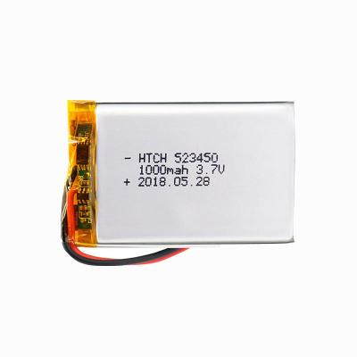 China Explosion Proof 1000mAh 523450 Polymer Lithium Ion Battery for sale