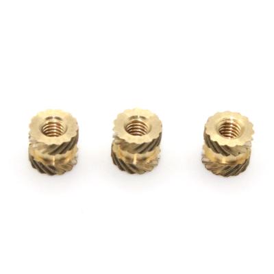 China A03  Metric Nut Bolt Screw Hardware Tools Small Brass Insert Knurled Threaded Nuts For Mobile Phone for sale