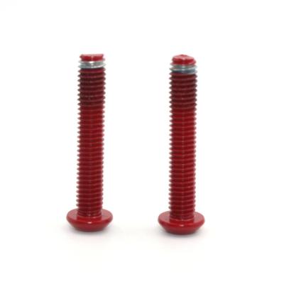 China Tool Accessories Red Nut Bolt Screw Anodized Aluminum Socket Cap Head Bolt Screw for sale