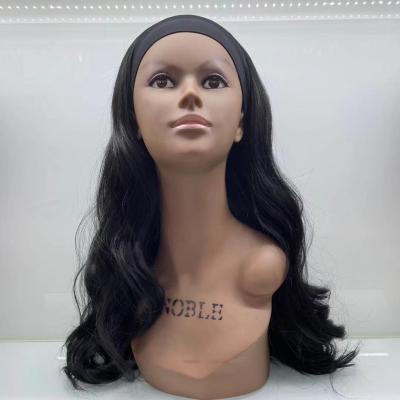 China Regular Popular Premium Quality Band Hair Wave Synthetic Wigs for sale