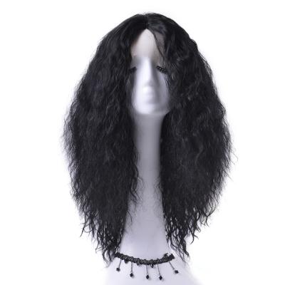 China Cheapest Natural Wave 20inch 200gr 150% Synthetic Lace Front Wig Lace Frontal Wigs Regular Synthetic Wigs for sale