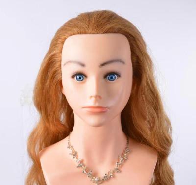 China Animal Hair Dummy Premium Yaki Mannequin Head 24inch Practice Head Wig For Styling Hair for sale