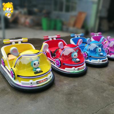 China Fiberglass+hardware 2 in 1 fairy rabbit factory direct parent-child anti-collision ride on bumper car dodgem car for sale