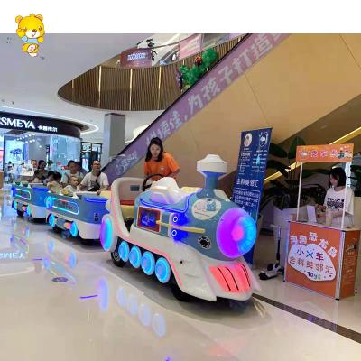 China Customized indoor outdoor smoke function/LED light amusement park shopping mall train trackless mall for sale