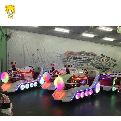 China Fiberglass Children And Adult Mall Amusement Park Rides Electric Train Battery Trackless Train For Sale for sale