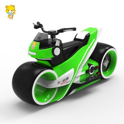 China Fiberglass Amusement Park Arcade Game Center Child X-Warrior Remote Control Battery Operated Ride On Motorcycle for sale