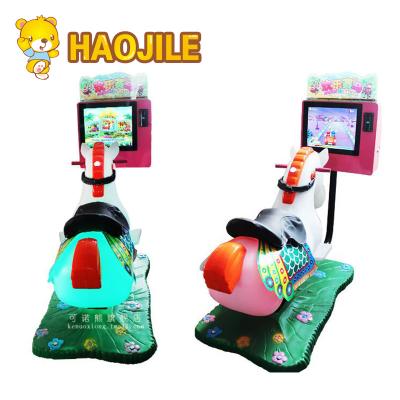 China New Children Coin Operated Crazy Game Machine Rocking 3D Horse Racing Kiddie Swing Rides W1640 *D2060 *H2330mm for sale