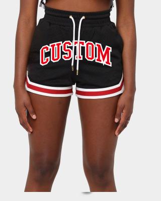 China Wholesale Logo Mesh Sweat Polyest Sublimation Sexy Antibacterial Booty Women's Basketball Shorts Team Set Plus Size Training Antibacterial Custom Retro for sale