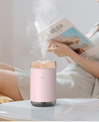 China Jet Flame Air Purifiers Stone Aromatherapy Humidifier Essential Oil Usb Humidifier H13 Hepa H13 Hepa Filter Colored Salt Filter for sale