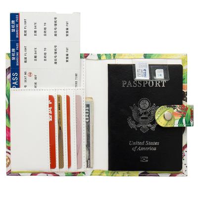 China Passport Cover Cartoon Passport Cover Travel PU Passport Holder Case Leather Wallet For Girls Women Men for sale