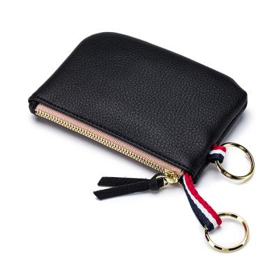 China Ladies Purse Car Wallet Mini Soft Genuine Leather Coins Fashion Small Slim Key Holder for sale