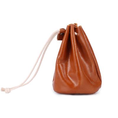 China Fashion Oil Wax Mini Coins Purse Women Small Pocket Coins Genuine Leather Wallet for sale