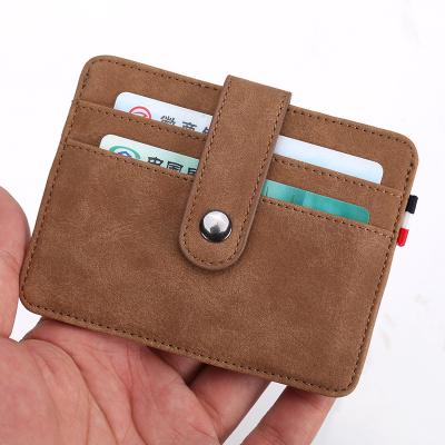 China RFID RFID Blocking Men Women PU Leather Minimalist Business Credit Cards Holder for sale