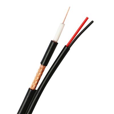 China 2022 new hot sale coaxial cables for cameras in multiple sizes RG59 RG6 with Chinese manufacturer RVV 2core power wire 0.58mm/0.59mm/1.02mm for sale