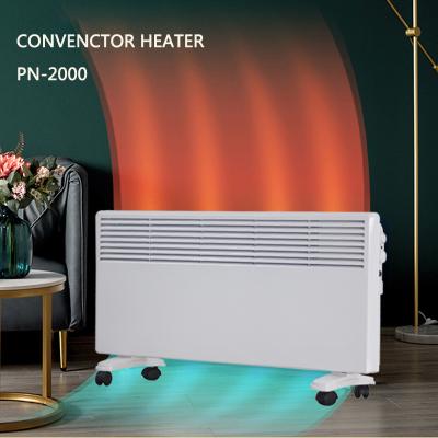 China Household Convector Radiator Heater 2000W Room Heating With Adjustable Thermostat For Living And Bathroom Wall Mounted for sale