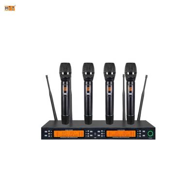 China Headset Microphone RIY-0501 UHF Wireless Microphone Wireless Microphone Transmitter And Receiver 4 Channels for sale