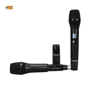 China Headset Microphone RIY-0321-A  Professional Wireless Microphone System UHF IR Infrared Wireless Microphone 2 Channel for sale