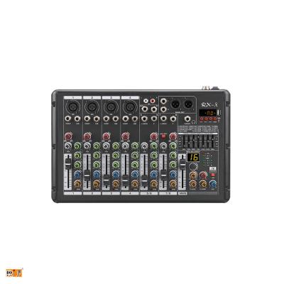 China Stage/church/home/outside activity RX8 Mixer Console Audio 8 Channel Audio Mixer For Home Use for sale