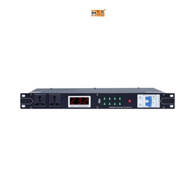 China Stage Performance/ Large-scale conference/ other activities PS-088C Professional Audio Power Supply Sequencer Individual Channel With Filter And External phoenix plug Sequence Controller for sale