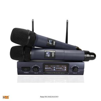 China Stage/Church/School/Outdoor and Indoor Activities SV-322 RIY Wireless Microphone Set VHF Wireless Microphone With 2 Channels for sale