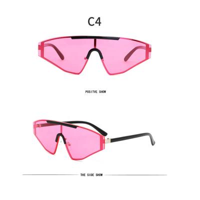 China Street Fashion Colorful One Piece Men And Women RTS 2021 New And American European Sunglasses for sale