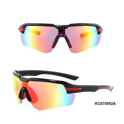 China 2021 Wholesale Customized Outdoor UV400 Sunglasses Vintage PC Lens Mens Sports Sunglasses for sale