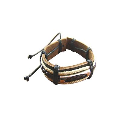 China Vintage Professional China Factory Custom Bracelets Accessories Leather Charm Bracelet For Man for sale