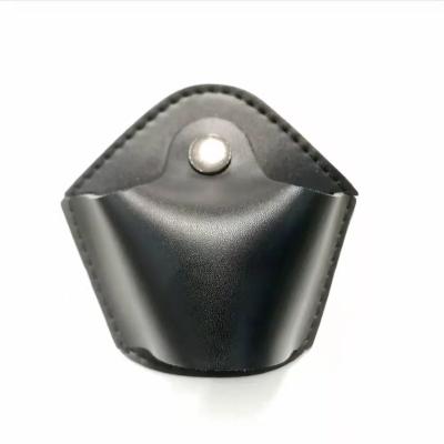 China Comfortable Professional Handmade Leather Holster Tactical Handcuff Holder for sale