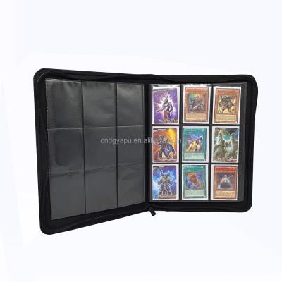 China PP shell series zipper bag nine grid photo album game collection card book desktop business card book for sale