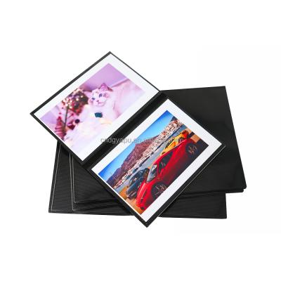 China 2 grids on side litchi pattern two-layer photo protection bag 4*6 inch photo bag pp double mass black photo album customized for sale