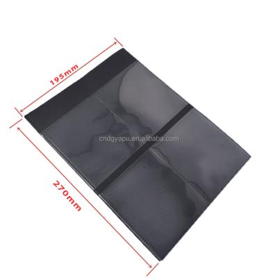 China 8grids 2021 Mass Production 2021 Double Side 4 Inch Pocket Hot-Pressed Photo Album With Black Lychee Pattern Double Sided Inside Page for sale