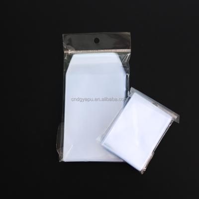 China Ultrasonic Pressed Protective Sleeve 3.5*5.5 Inch Light Blue Single Card Waterproof And Anticorrosive Material PP Bag Customized Card Photo Album Factory for sale