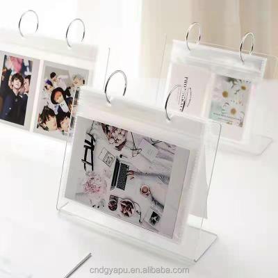 China 2021 new PU photo album factory production table stand photo album for sale