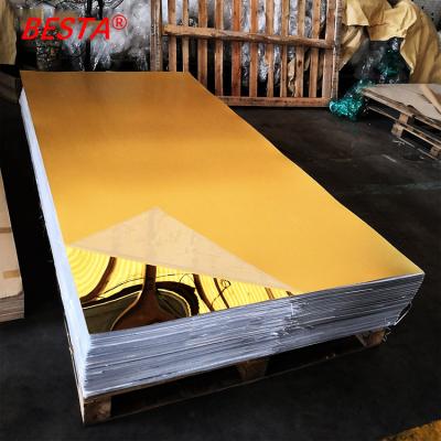 China 3mm 4x8  Plastic Flim Double Sided Acrylic Mirror Sheet RoHS Approval for sale