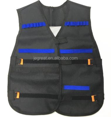 China Wholesale Black Adjustable 2021 Toy Gun Or Camouflage Tactical Vest For Kids Shooting Game for sale