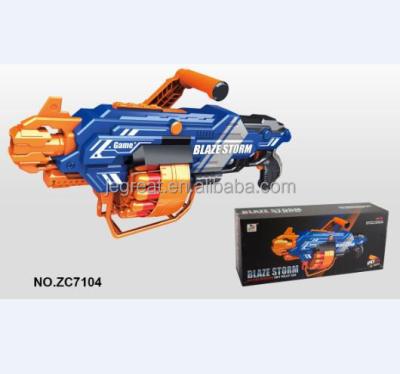 China Eco-friendly material super cool electric flame storm toy gun blaster with 20pcs refill big red darts for sale