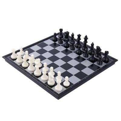 China High Quality Black and White Chess Set Bestselling Educational and Hobby Magnetic Folding Portable Board Game for sale