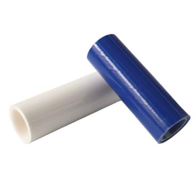 China Stocked CANMAX Blue/White Disposable Peelable Lint Sticky Roller With Custom Size For Cleanroom for sale