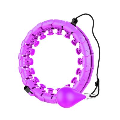 China High Quality Smart Weighted Detachable Fitness Weighted Ring Hoola Hoop Exercise Hoola Circle Fitness Ring for sale